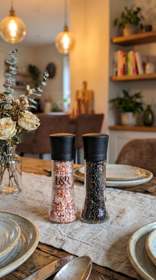 Himalayan Salt Kitchen Grinder (Safa) - Reusable Salt & Pepper Crusher