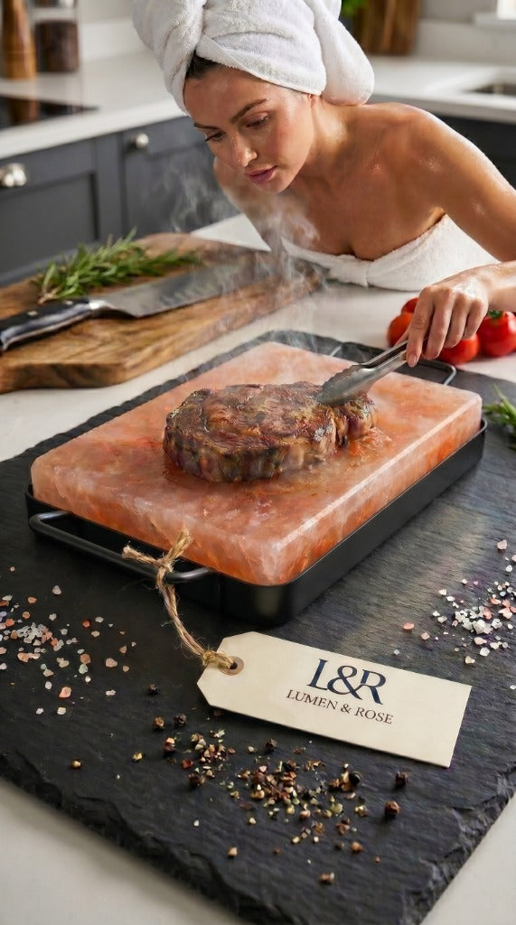 Cooking on salt slab